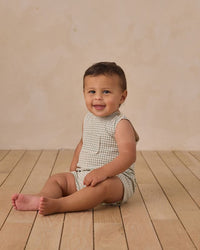 Eucalyptus Check Georgie Romper