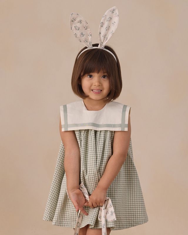 Eucalyptus Check Daisy Dress