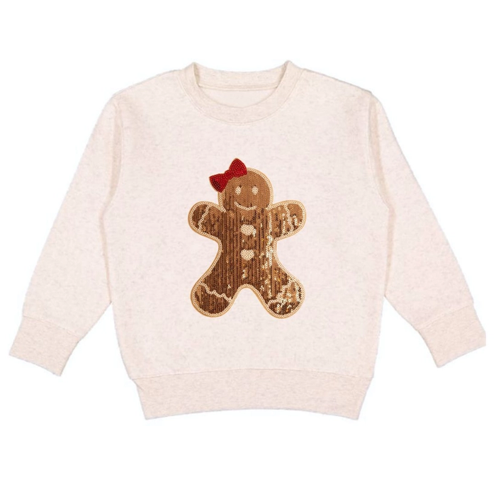 Gingerbread Sequin Pullover