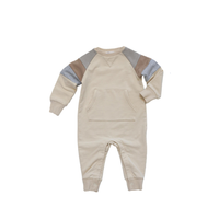Colorblock Crewneck Jumpsuit