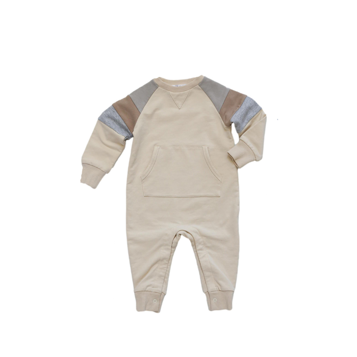 Colorblock Crewneck Jumpsuit