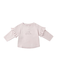 Wild Flower Ruffle Long Sleeve Tee