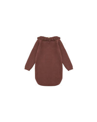 Burgundy Ruffle Collar Bodysuit