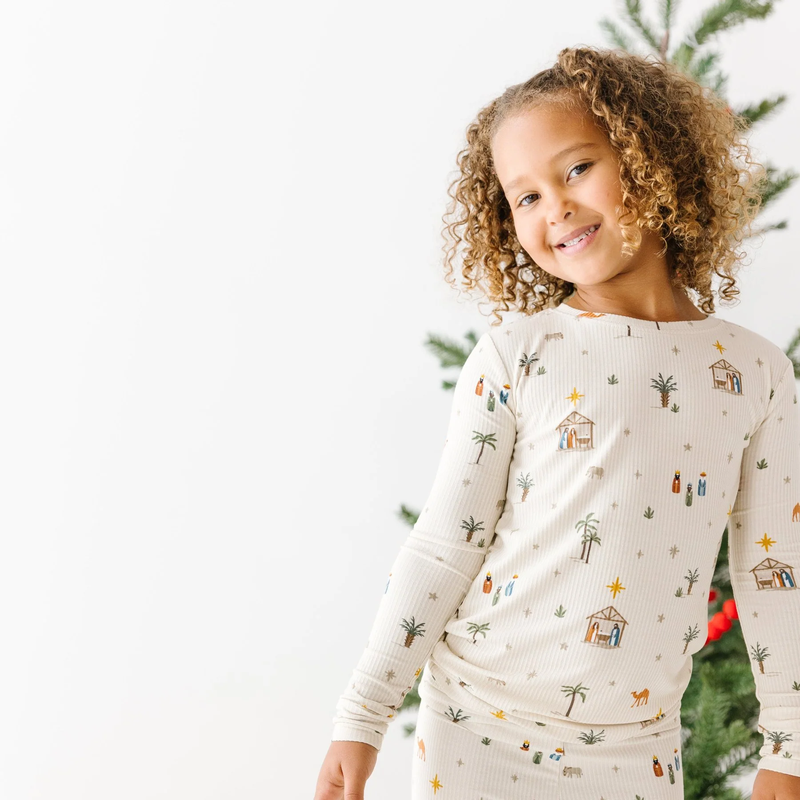 Nativity Bamboo Two-Piece Set