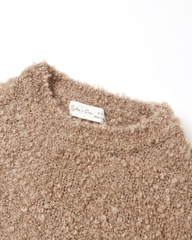 Toffee Boucle Aspen Sweater