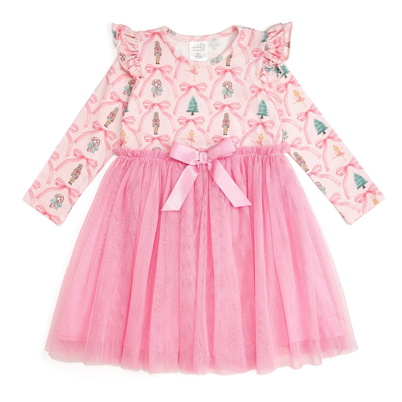 Nutcracker Long Sleeve Tutu Dress