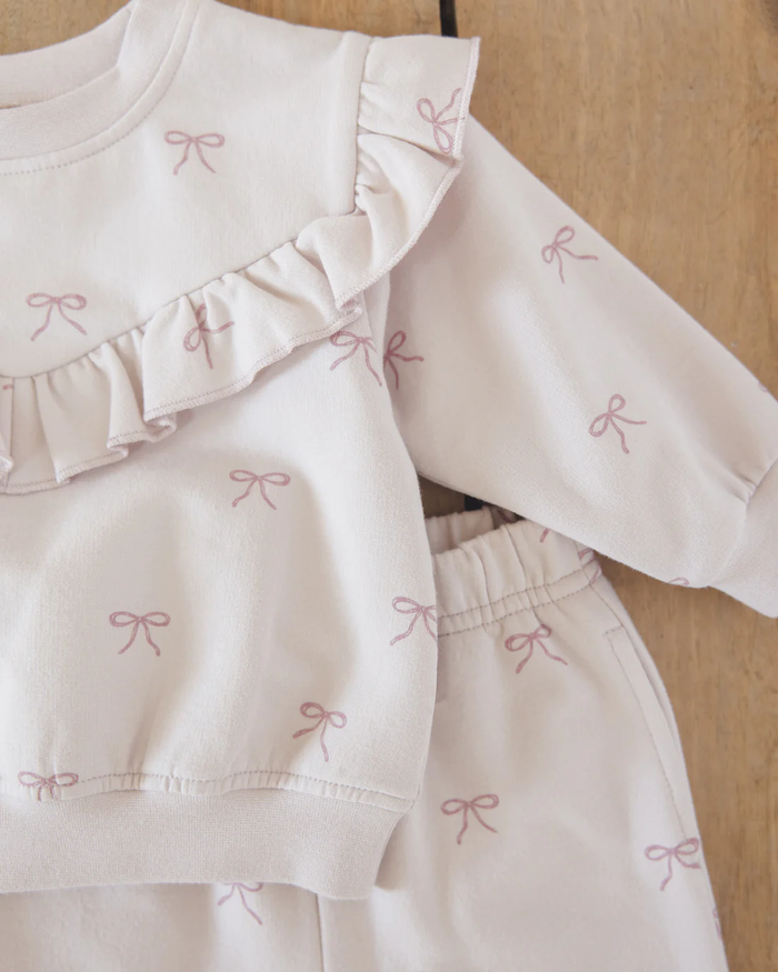 Bows Ruffle Sweatshirt
