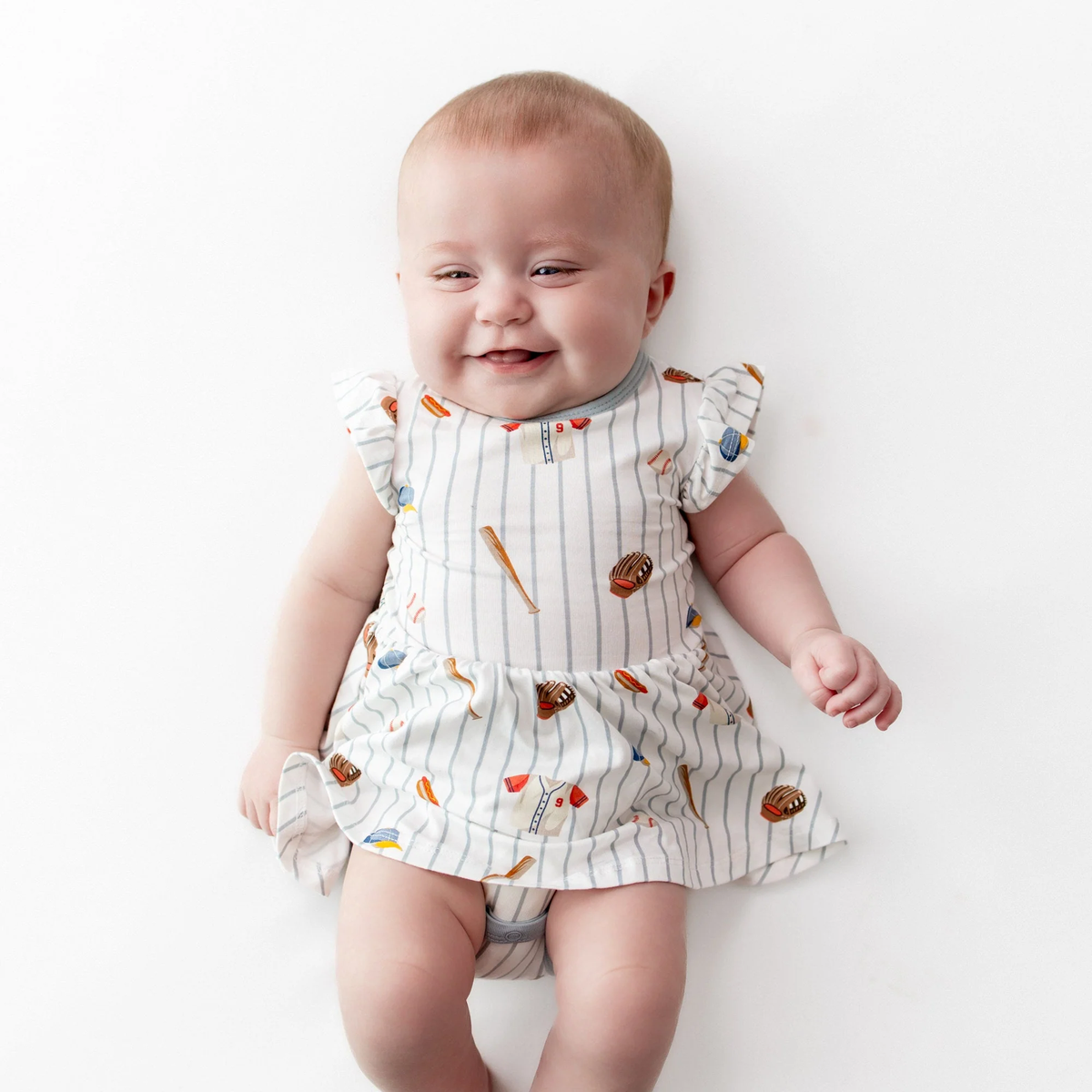 Home Run Twirl Bodysuit Dress