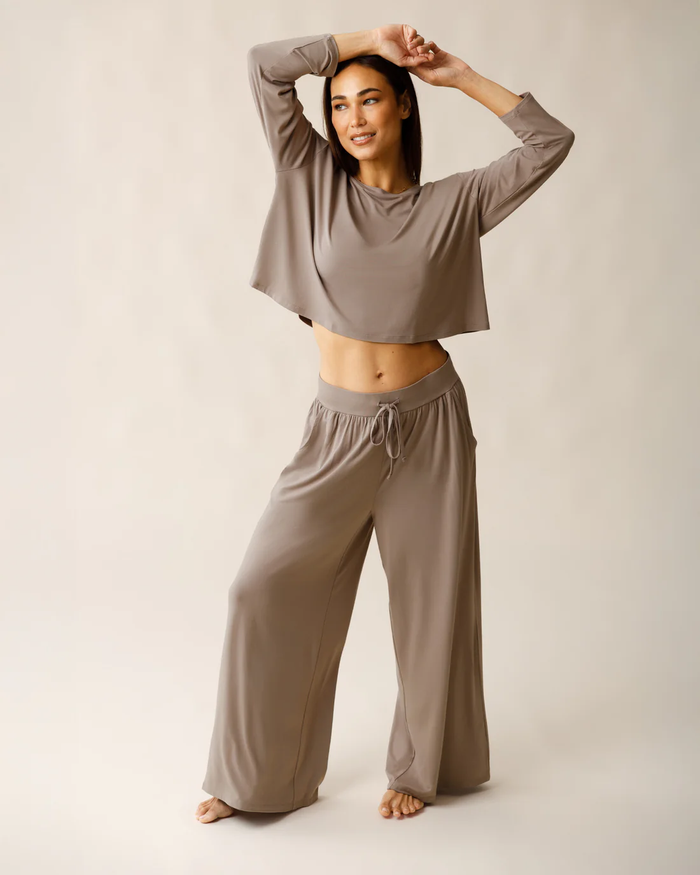 Taupe Aria Bamboo Lounge Pant