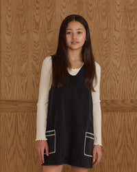 Tween Ivory Ribbed Long Sleeve