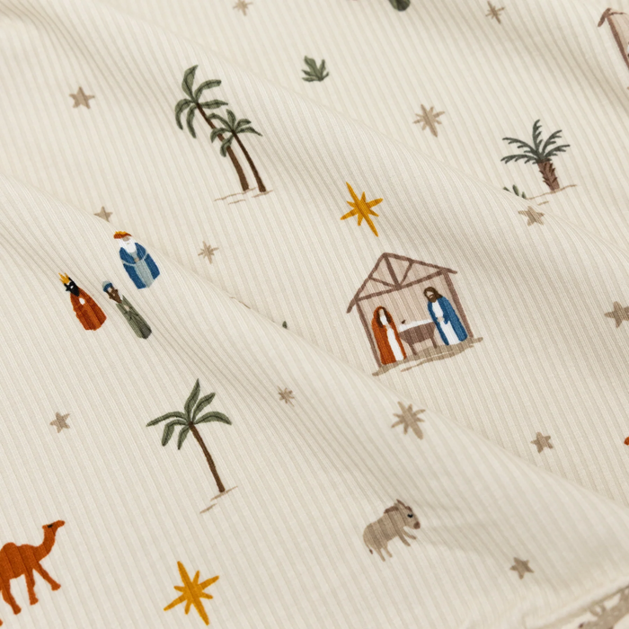 Nativity Bamboo Zip Romper