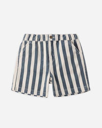 Striped shorts on a white background