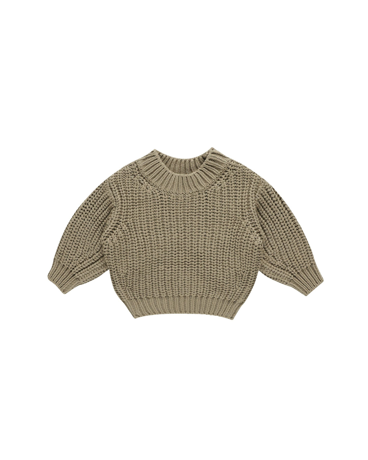 Olive Chunky Knit Sweater