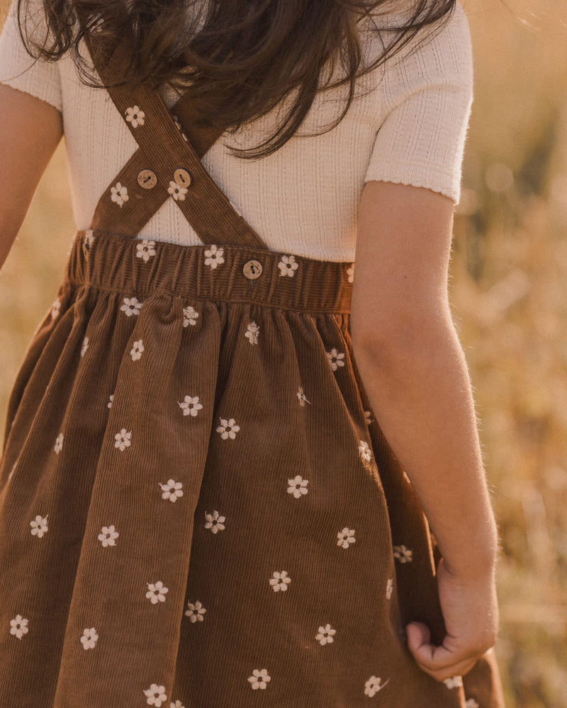 Floral Corduroy Pinafore