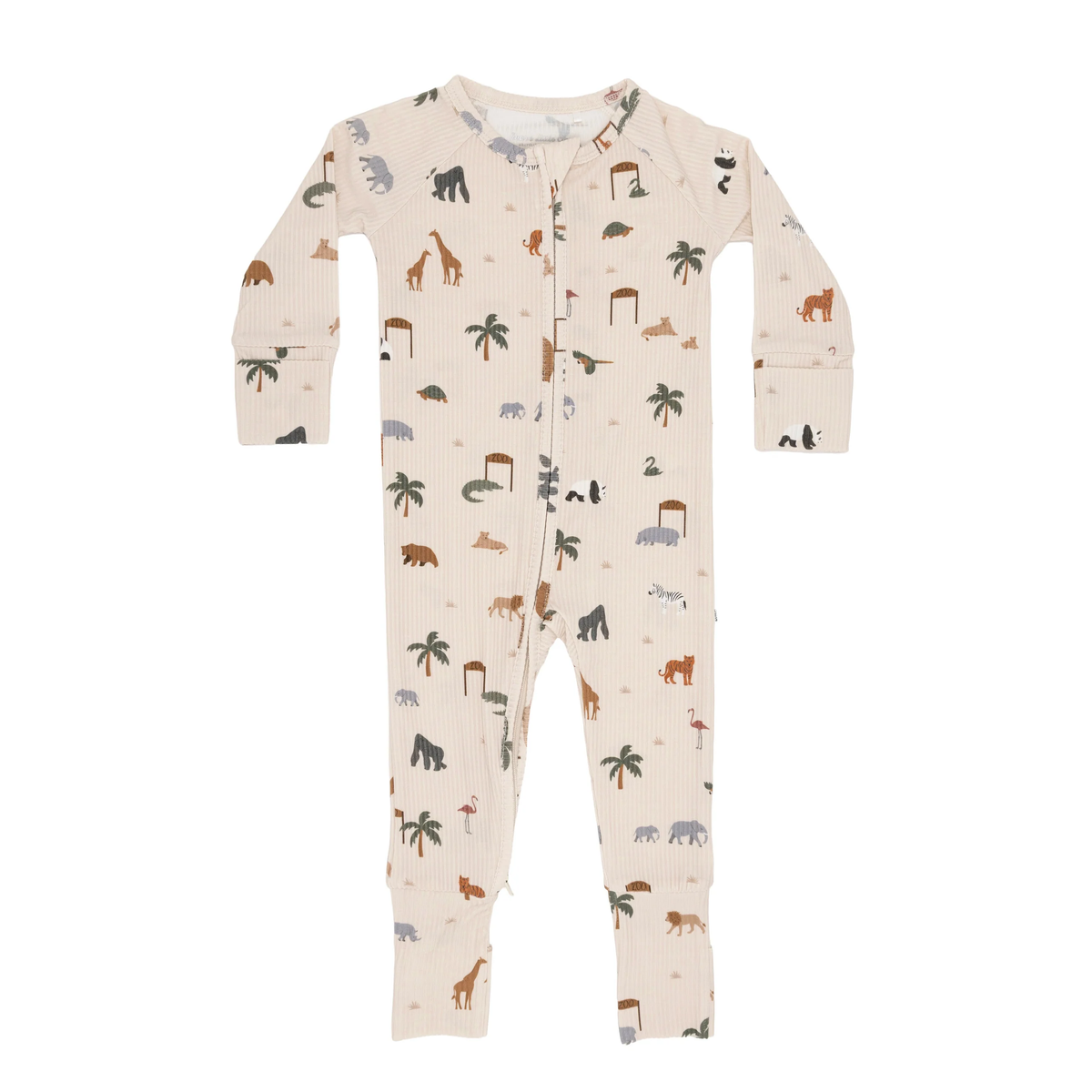 Zoo Day Bamboo Zip Romper