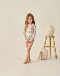 Americana Floral Maryn Rashguard Set