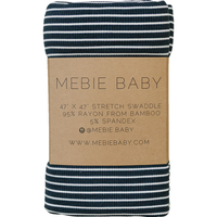 Navy Stripe Bamboo Swaddle