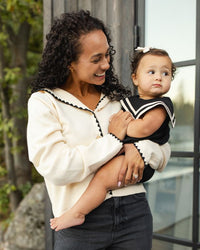 Black Sailor Romper