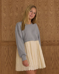 Tween Dusty Blue Sweatshirt Dress