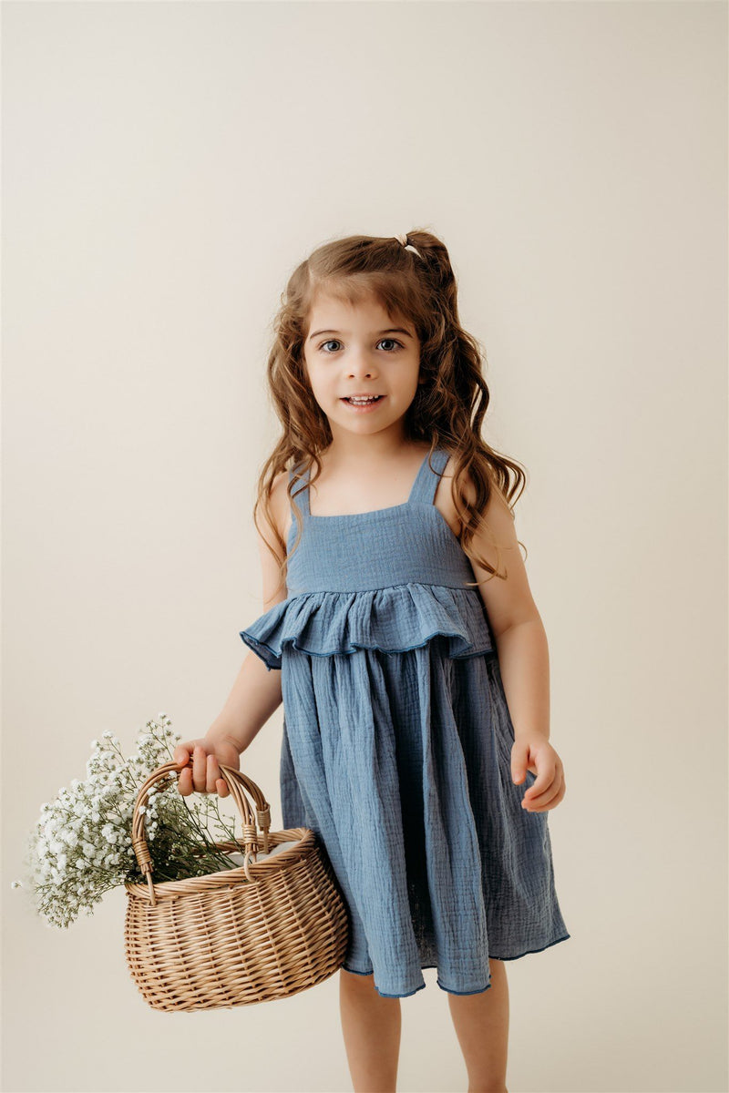 Dusty Blue Tank Dress