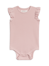 Rose Maggie Ribbed Ruffle Bodysuit