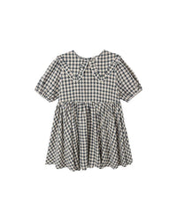 Navy Check Camille Dress