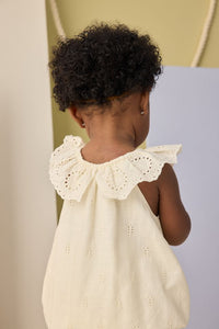Ivory Eyelet Myla Romper