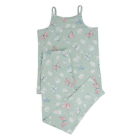 Mint Butterfly Daisy Tank Pajama Set
