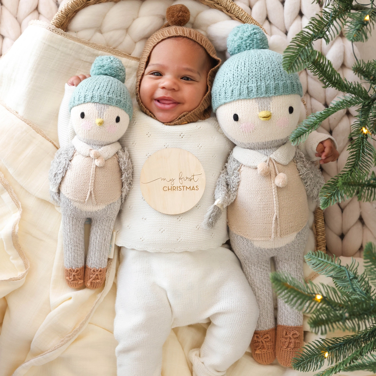 Greyson the Penguin Knitted Doll