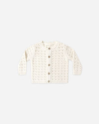 Natural Scalloped Cardigan