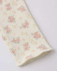 Flower Field Wrap Top + Footed Pant Set