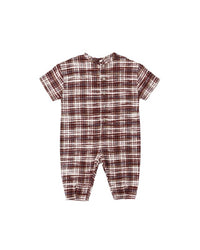 Burgundy Plaid Hayes Jumpsuit