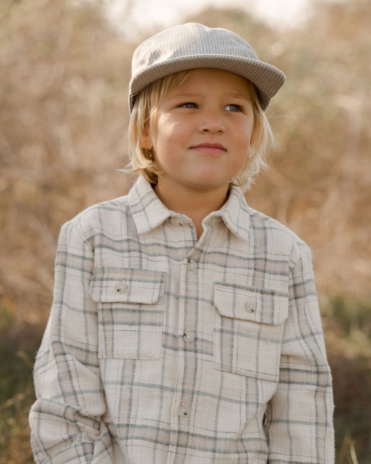 Rustic Plaid Collared Shirt