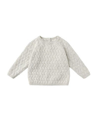 Blue Heather Knit Sweater