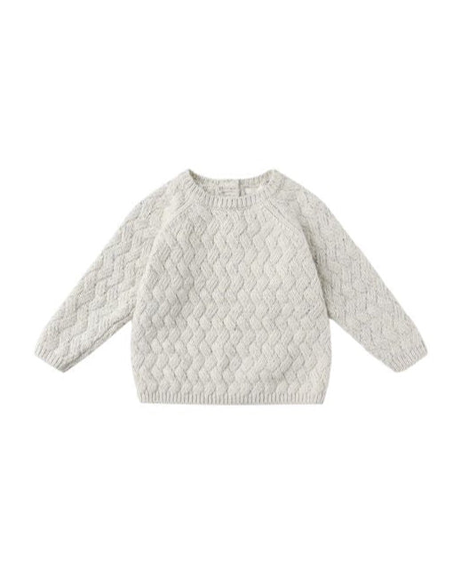 Blue Heather Knit Sweater