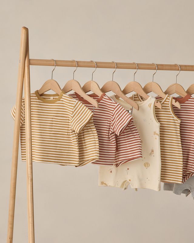 Poppy Stripe Pocket Tee + Short Set
