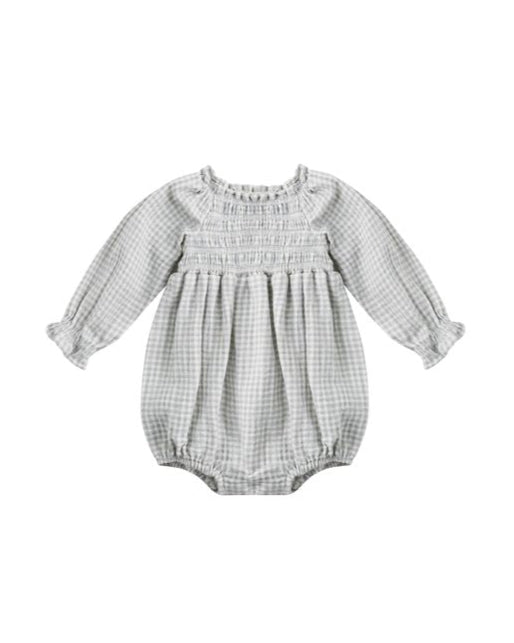 Blue Gingham Eden Romper
