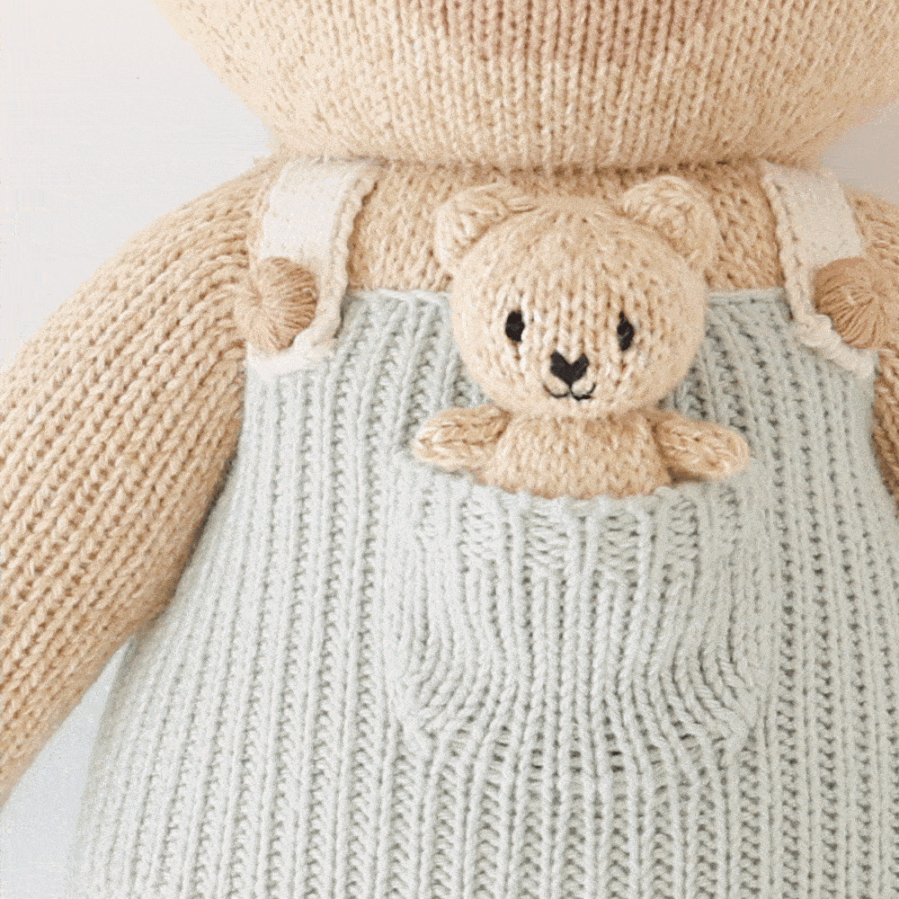 Alexander the Honey Bear Knitted Doll