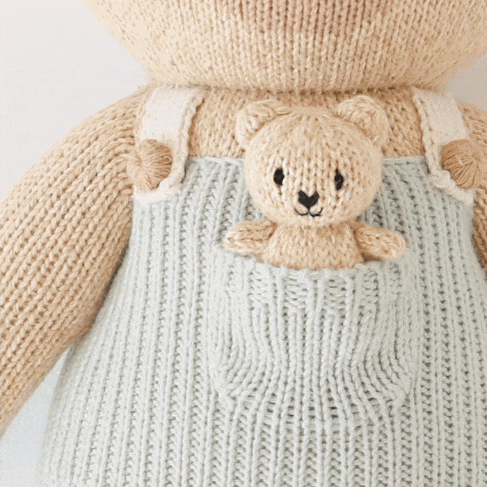 Alexander the Honey Bear Knitted Doll