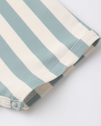 Green Stripe Shorty One-Piece