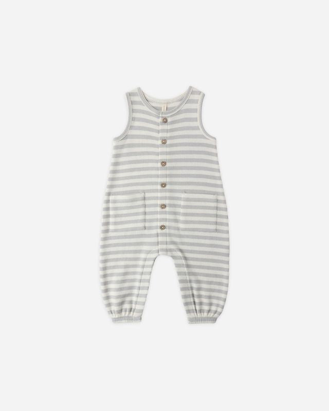 Sky Stripe Waffle Jumpsuit