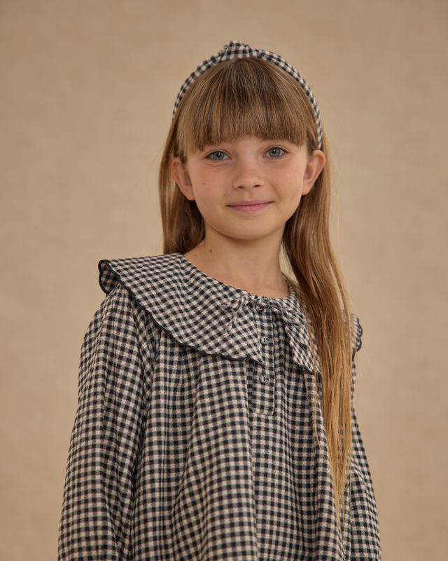 Black Gingham Mini Dress