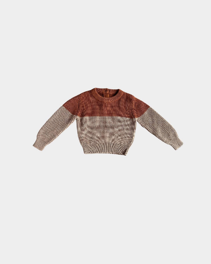 Clay Colorblock Knit Sweater