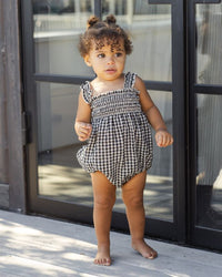 Black Check Julia Romper