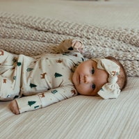 Reindeer Forest Bamboo Zip Romper