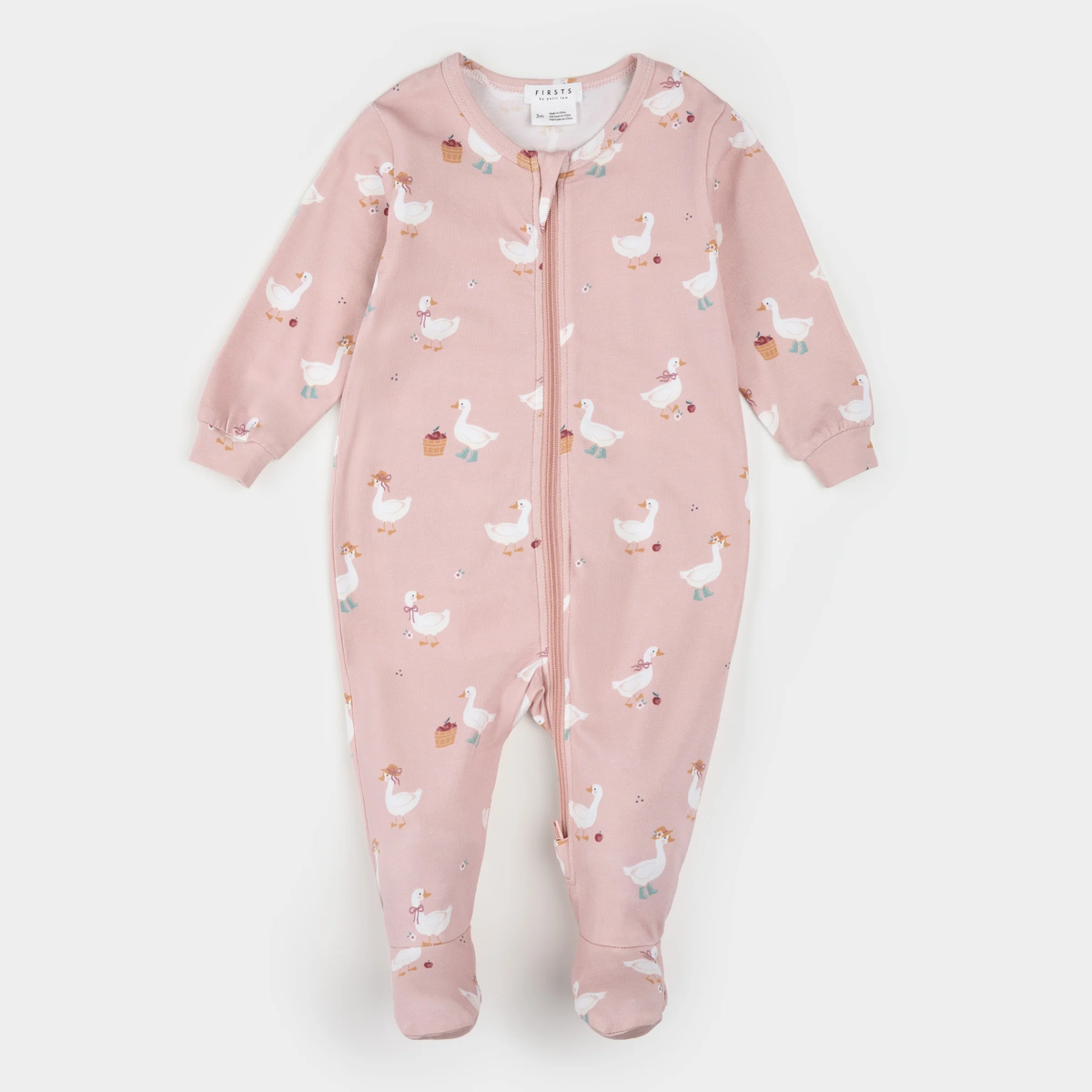 Duck Primrose Ribbed Footed Sleeper
