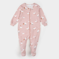 Duck Primrose Ribbed Footed Sleeper
