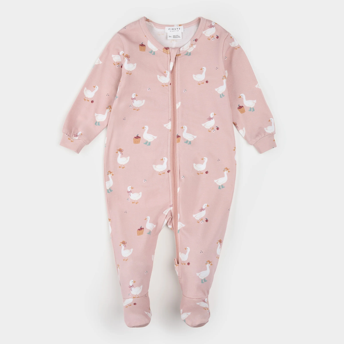Duck Primrose Ribbed Footed Sleeper