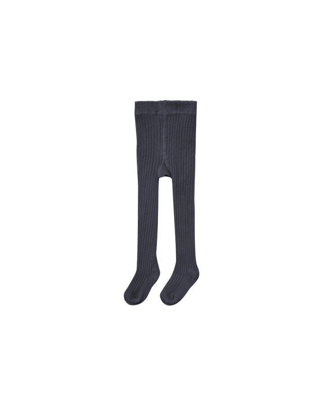 Navy Ribbed Tights