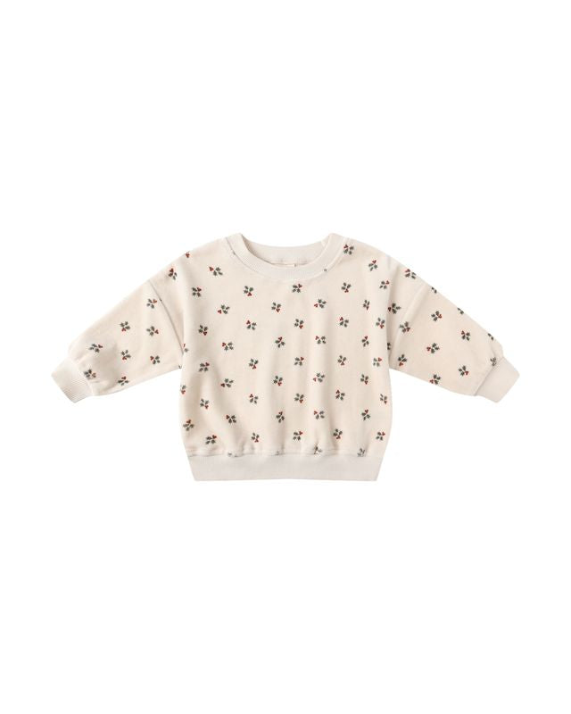Holly Berry Velour Sweatshirt